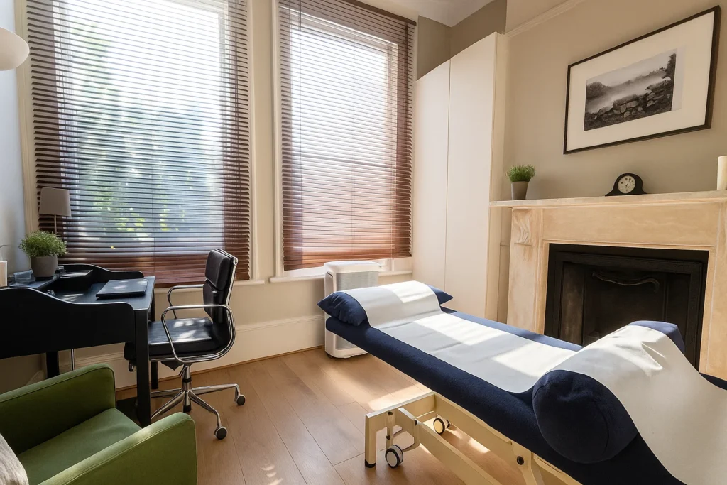 Inside Contoura Medical clinic situated in Knightsbridge, London
