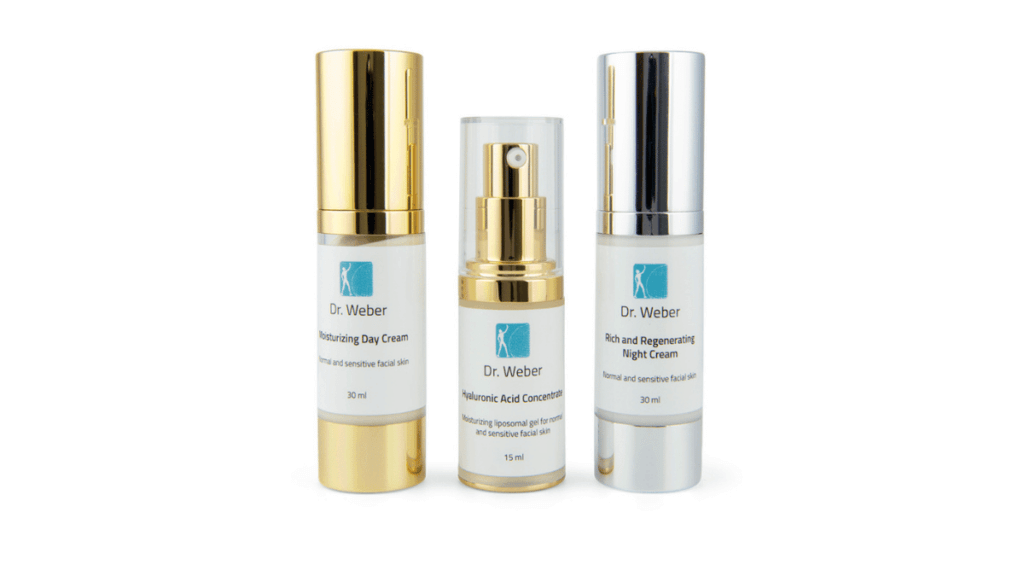 Image of skincare products from the Dr. Weber Skincare Series