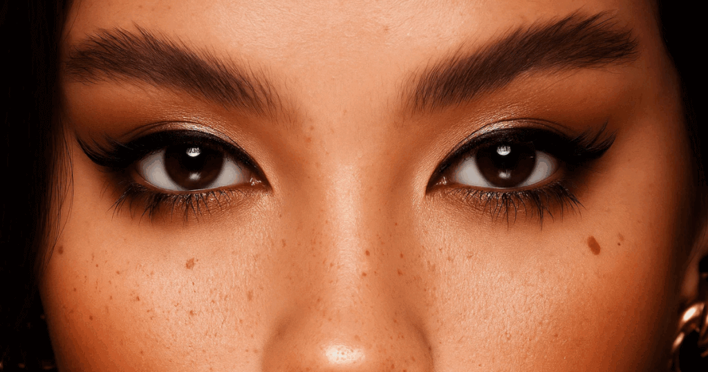 an image of a women with Fox Eyes