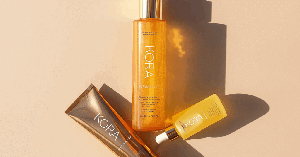 KORA Organics Review: Miranda Kerr’s Skincare Philosophy An image of KORA cosmetics products