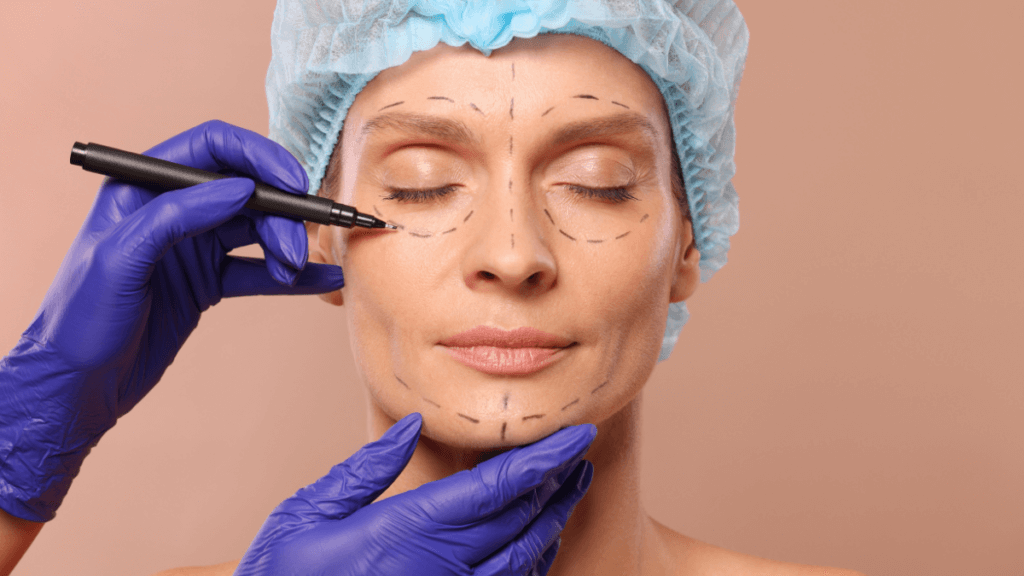 A Woman Getting Ready For Plastic Surgery