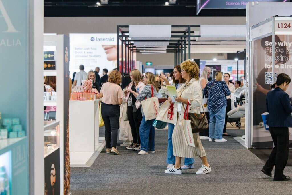 An image of inside the exhibition at The Beauty Expo Australia