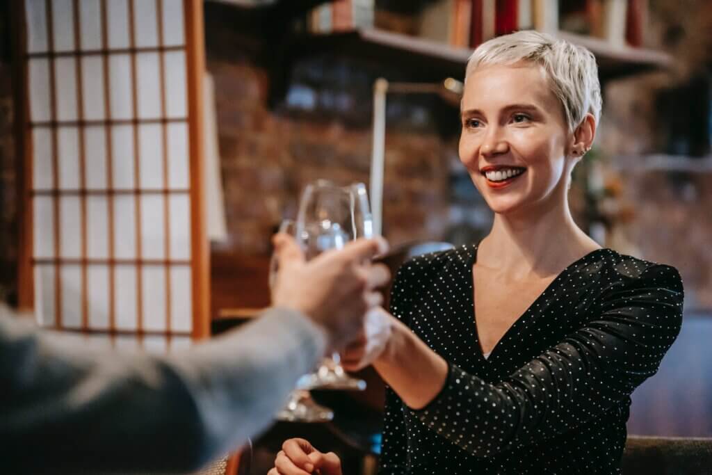 Older women with beautiful skin, smiling